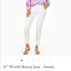 Lilly Pulitzer White Worth Skinny